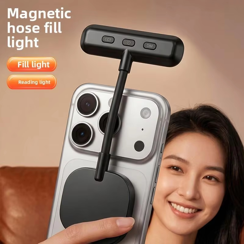 Photography Lighting Color - Magnetisches Handy-Füllicht, 3-Farben Tragbares Mini-Handlicht für