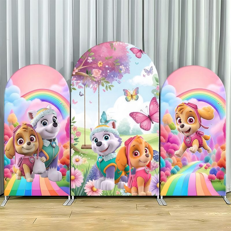 Photography Lighting Backdrop - Paw Patrol Bogen-Hintergrundbezug aus dickem Stoff,