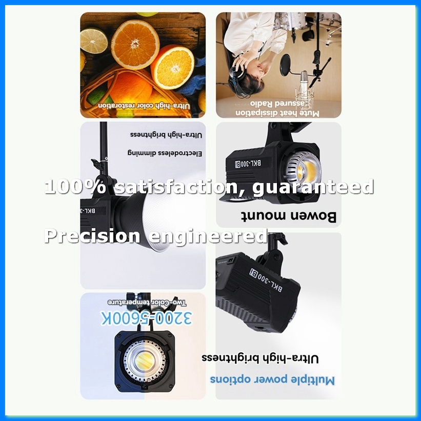 Photography Lighting Color - 300W Bi-LED-Videoleuchte, kontinuierliche LED-Beleuchtung mit 2,4G