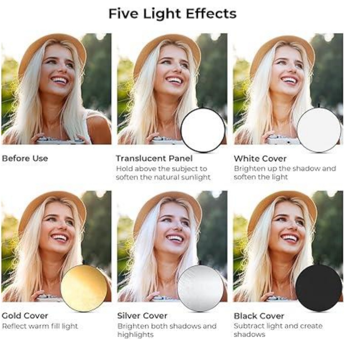 HUANYINGBJB Tragbarer 5-in-1-F – Photography Lighting Color Bewertung und Preis