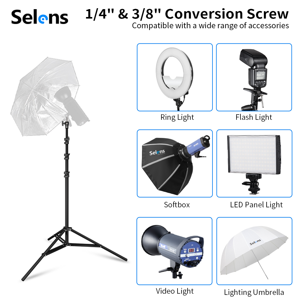 Selens 2,2~3,95m Luftkissen-Li – Photography Lighting Color Bewertung und Preis