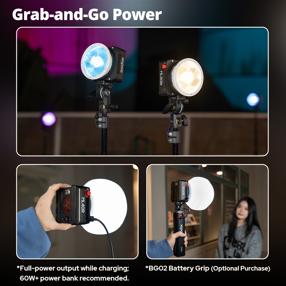 Godox ML40Bi 40W Taschen-LED-V – Photography Lighting Placement Bewertung und Preis