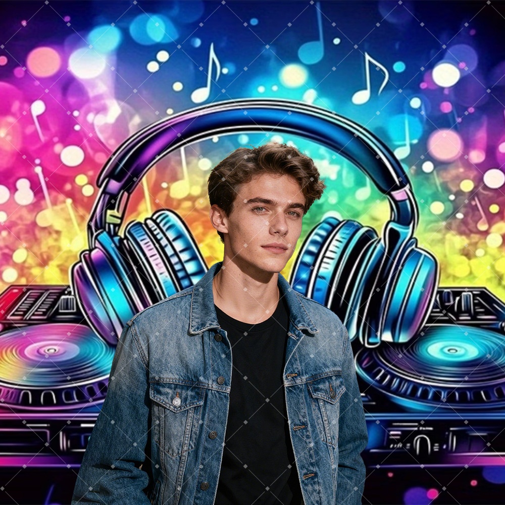 Hip-Hop-Musik, DJ-Party-Dekora – Photography Lighting Backdrop Bewertung und Preis