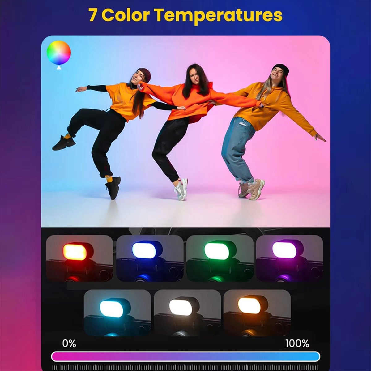 Magnetisches RGB-Fülllicht für – Lighting Effect In Photography Bewertung und Preis